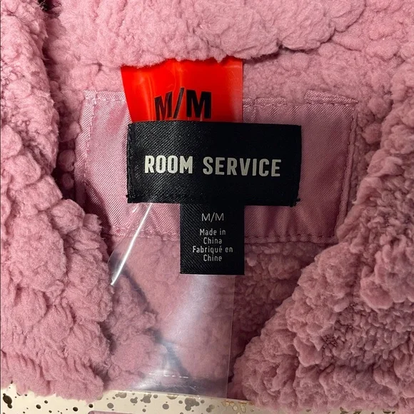 Room Service Cozy Pink Wrap Robe - Picture 3 of 6